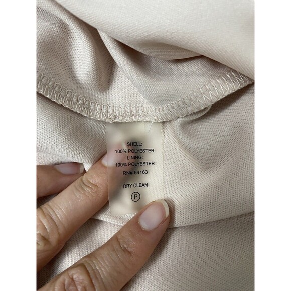 Calvin Klein Dress Size 10 Spring Floral Cold Shoulder Belt Chiffon Knee Length - Picture 5 of 15